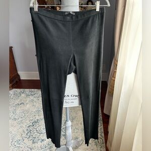 Elie Tahari Elegant Black Suede Trousers
